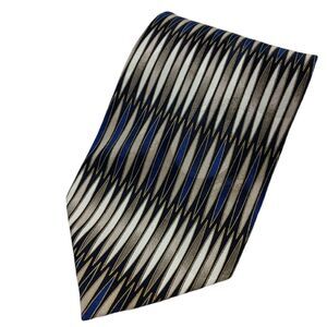 Ottimo Uomo Grey Blue Tie Necktie Traditional